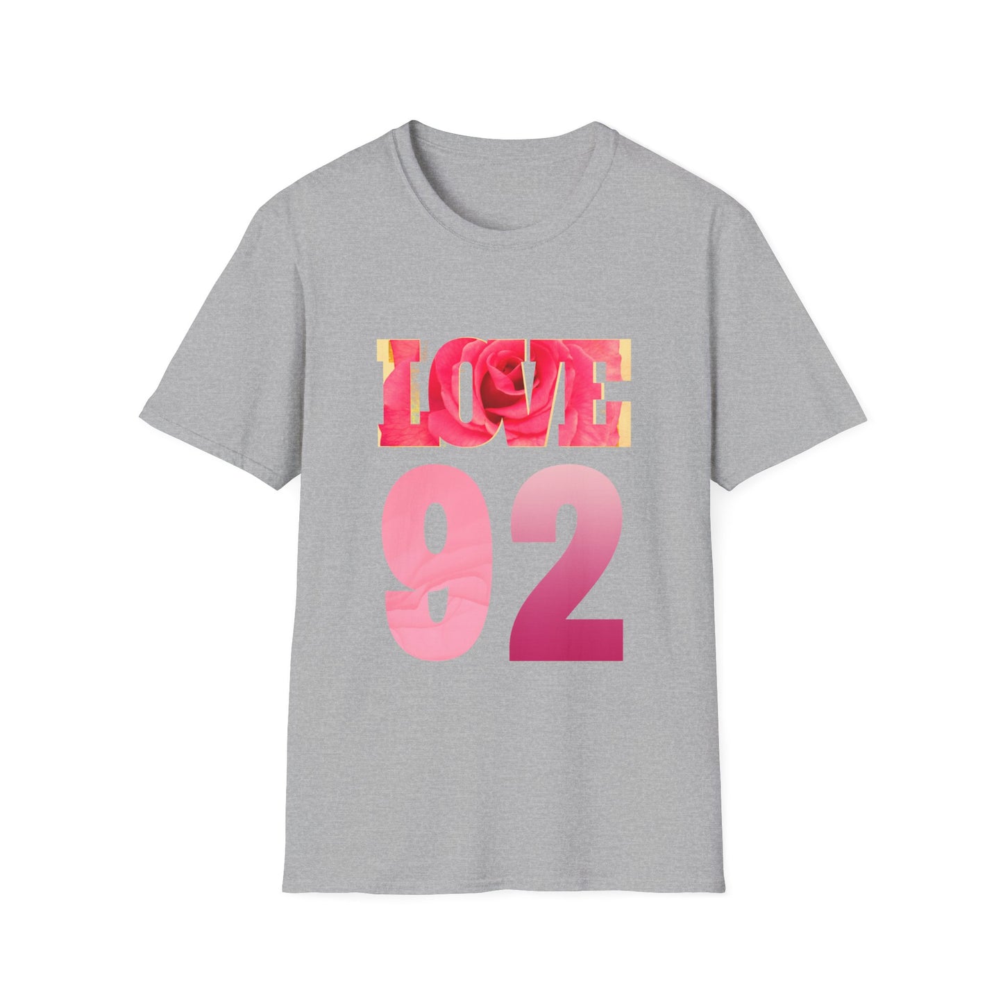 LOVE 92 Graphic T-Shirt – Vibrant and Bold Design