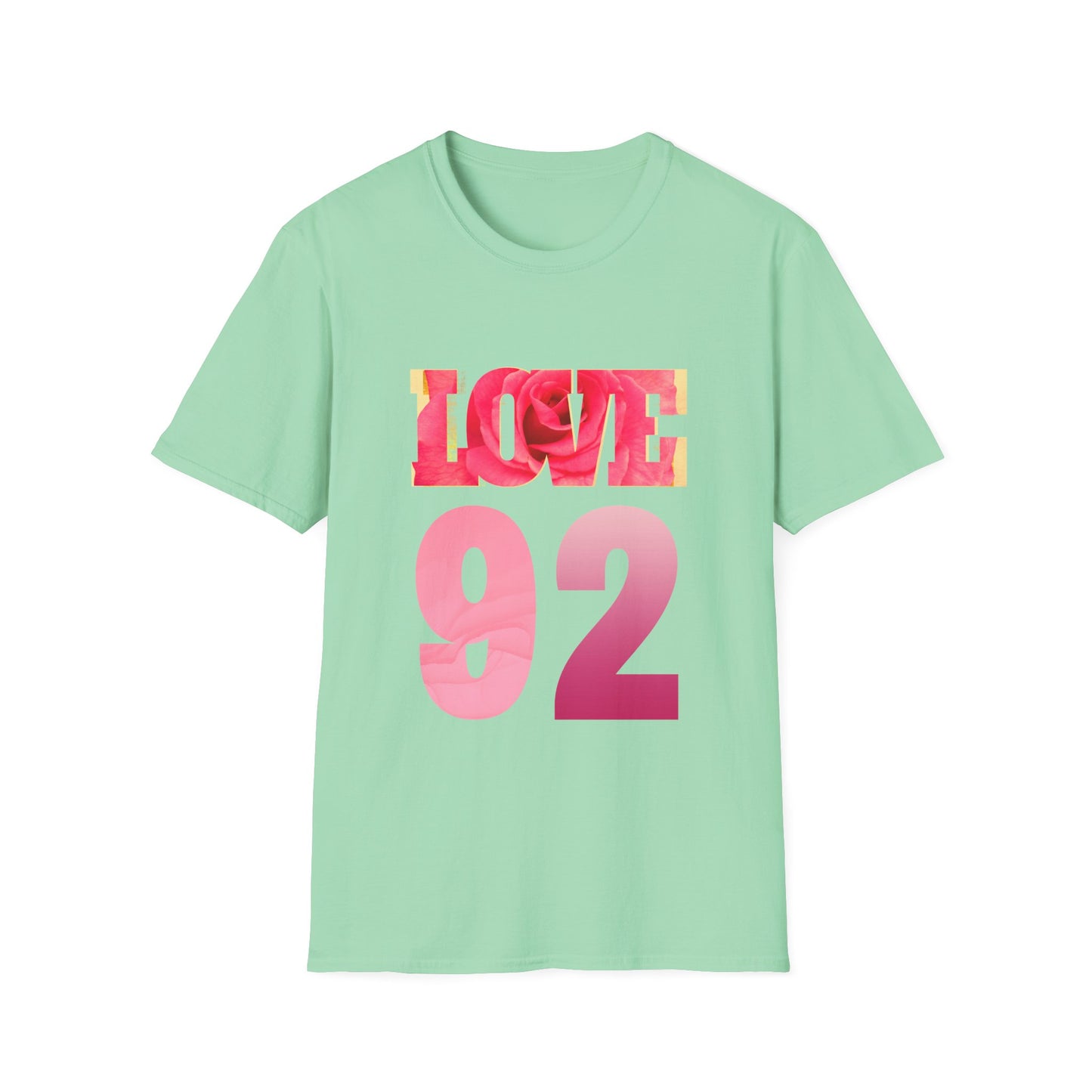 LOVE 92 Graphic T-Shirt – Vibrant and Bold Design