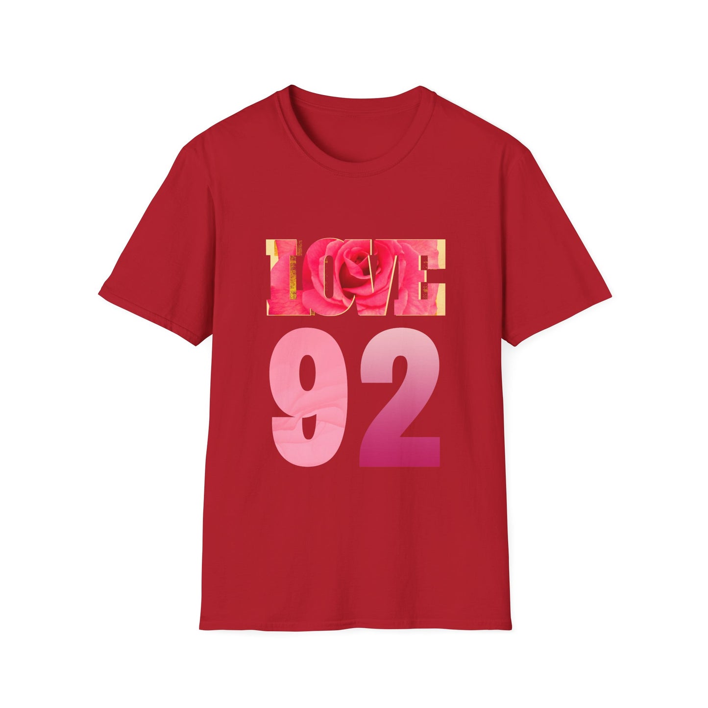 LOVE 92 Graphic T-Shirt – Vibrant and Bold Design