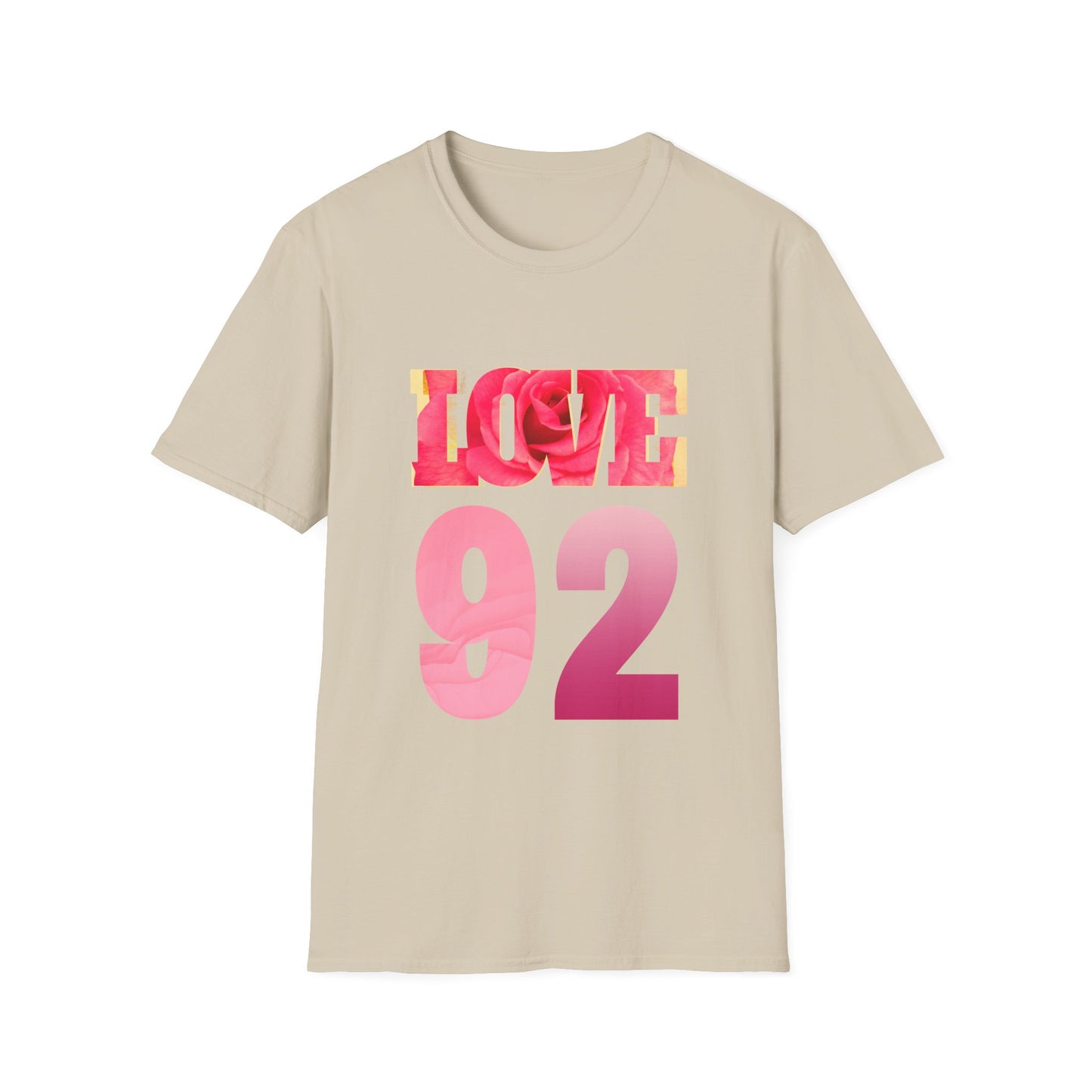 LOVE 92 Graphic T-Shirt – Vibrant and Bold Design