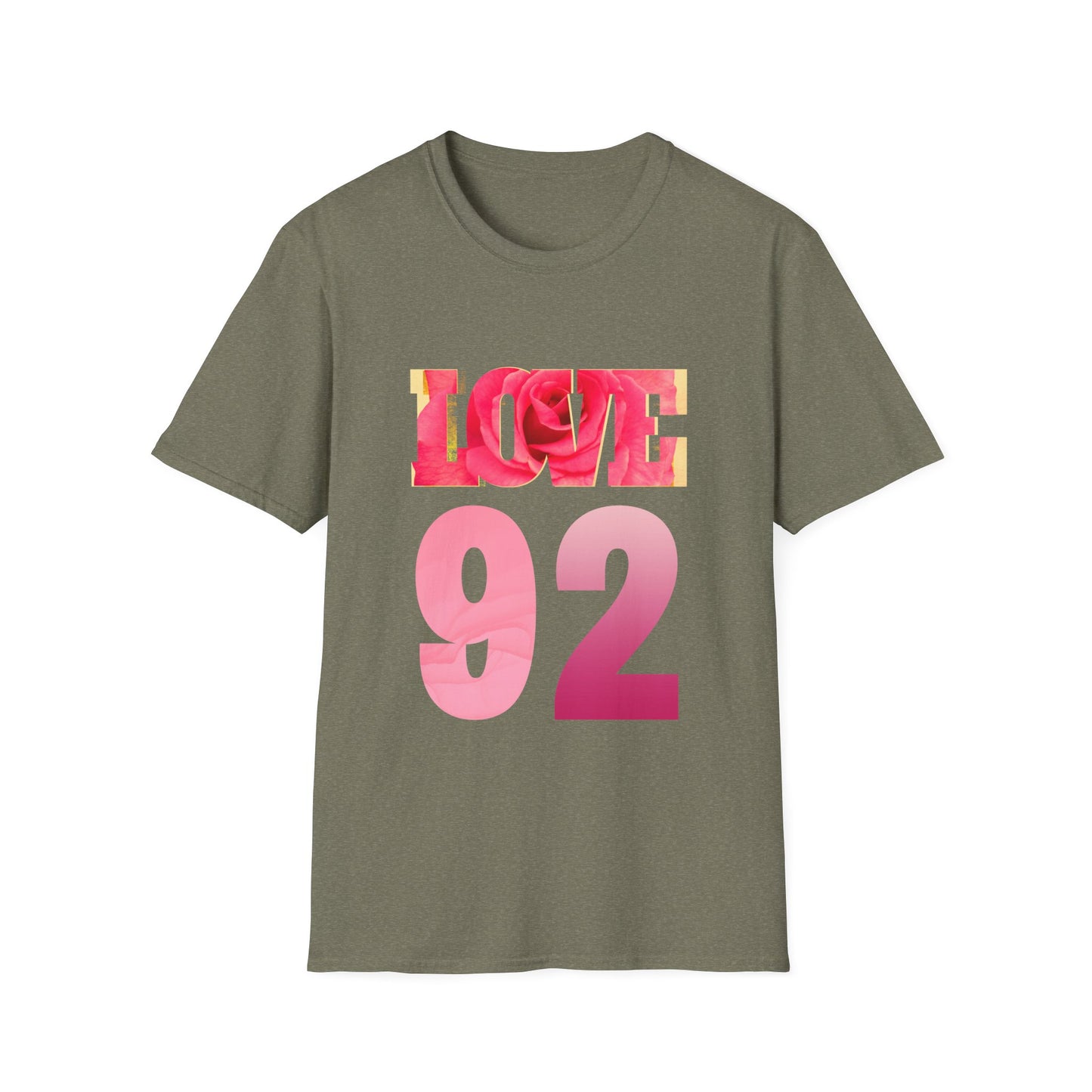 LOVE 92 Graphic T-Shirt – Vibrant and Bold Design