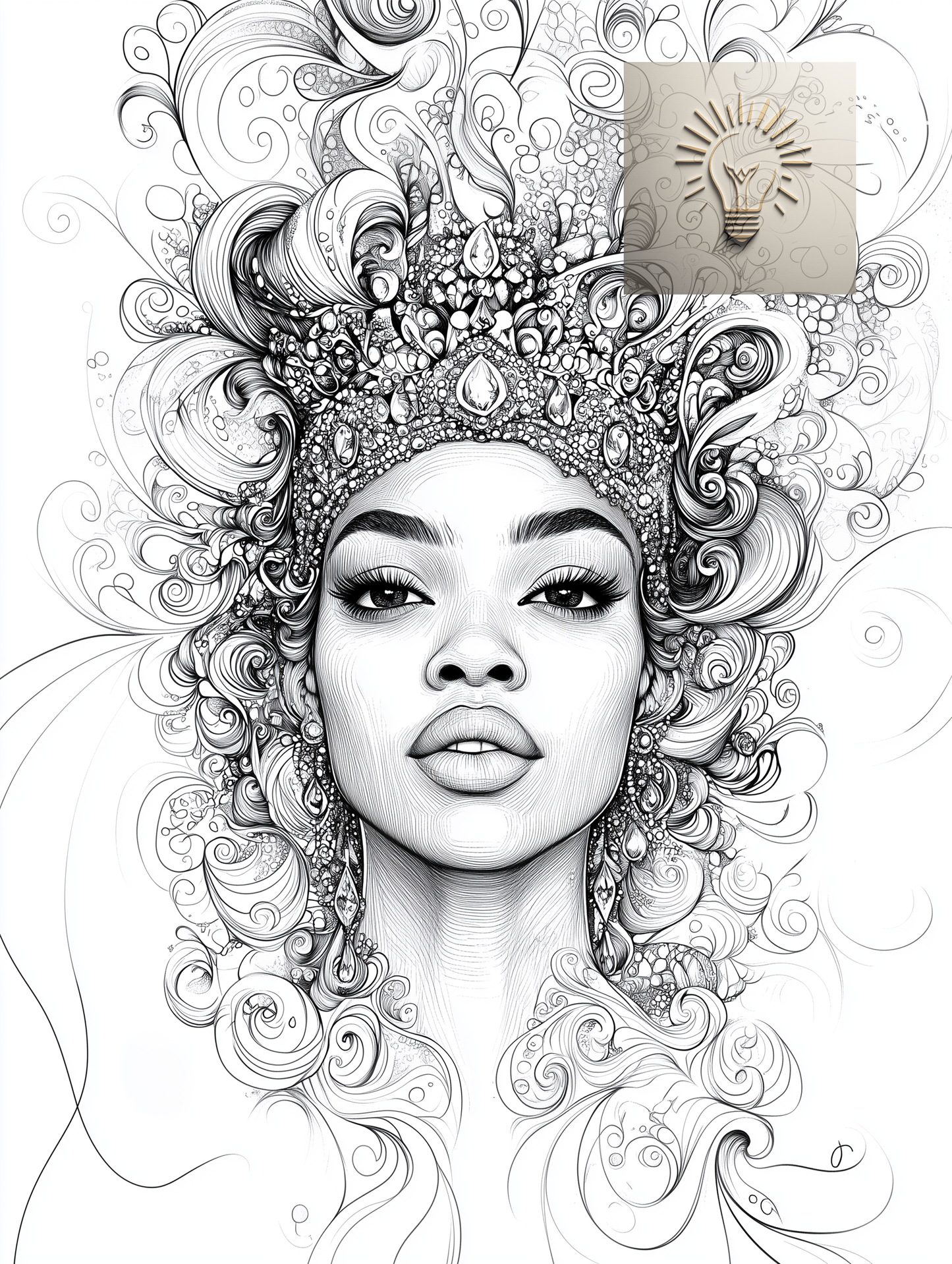 Melanated Digital Coloring Pages- SNEAK PEEK