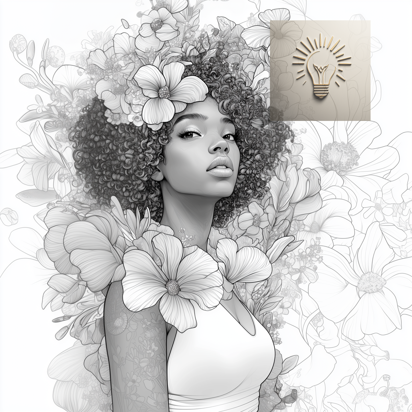 Melanated Digital Coloring Pages- SNEAK PEEK