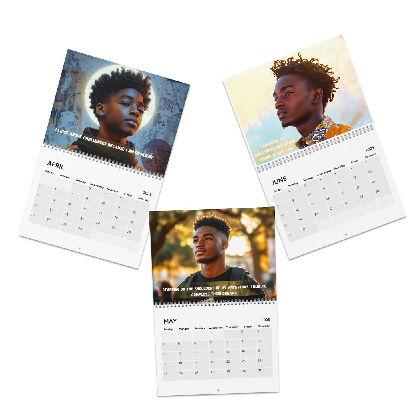 2025 Motivational Calendar for Teens (Male)