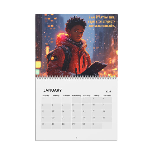2025 Motivational Calendar for Teens (Male)